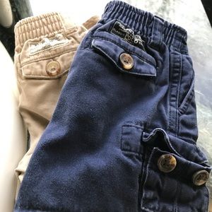 Two pair of Ralph Lauren Cargo Shorts, 9 months